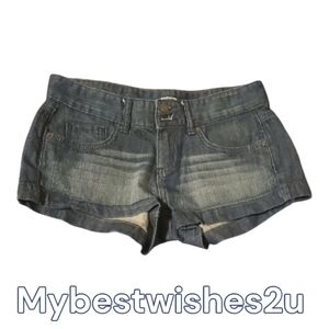 Mossimo Supply Co. Dark Wash Jean Shorts Womens Size 5 Juniors